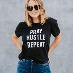 Pray Hustle Repeat Tee